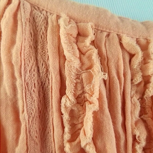 NWT FREE PEOPLE  🍑 Angele Gauzy babydoll mini dress - Picture 8 of 10